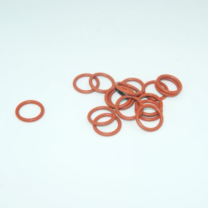 Топлоустойчив червен цвят FKM каучук O -ring за Авто двигатели