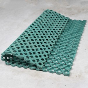 Китай производител Порест каучук дренажен килим матрак за подова настилка за работилница